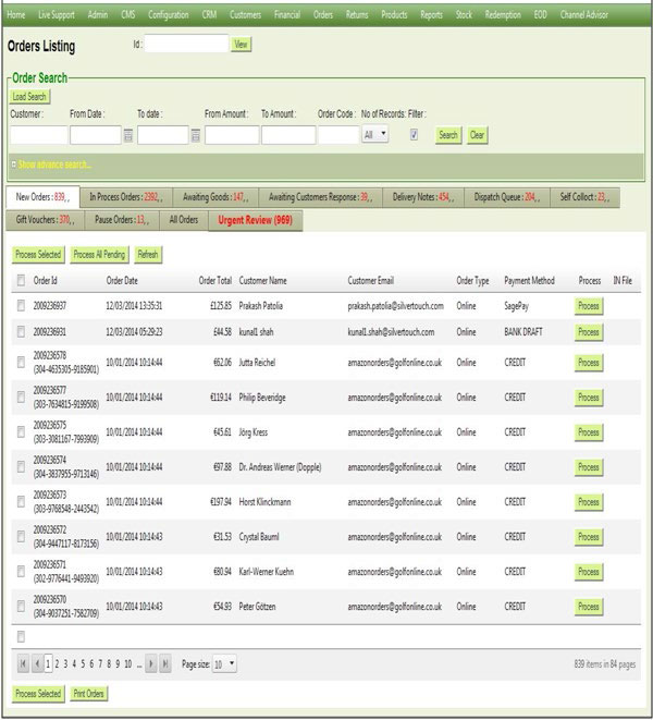 Online eCommerce Store (Sports Equipments)